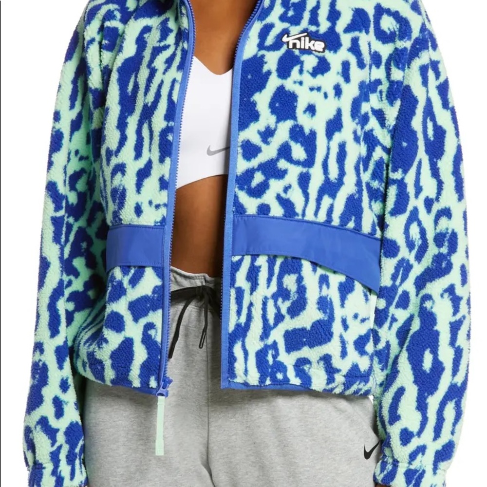 Nike Sportswear Animal Print Sherpa Jacket M
